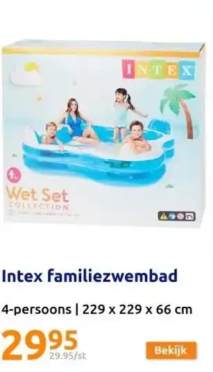 Action Intex familiezwembad aanbieding