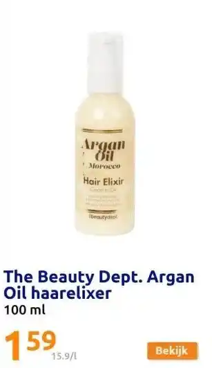 Action The Beauty Dept. Argan Oil haarelixer aanbieding