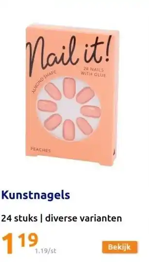 Action Kunstnagels aanbieding