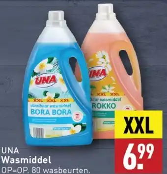 ALDI UNA Wasmiddel aanbieding