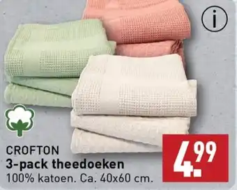 ALDI CROFTON 3-pack theedoeken aanbieding