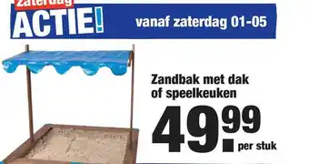 ALDI Zandbak Met Dak Of Speelkeuken aanbieding