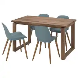IKEA MÖrbylÅnga / grÖnsta Tafel en 4 stoelen, 140x85 cm aanbieding