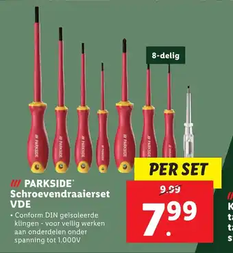 Lidl PARKSIDE Schroevendraaierset VDE aanbieding