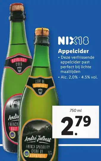 Lidl Appelcider 750ml aanbieding