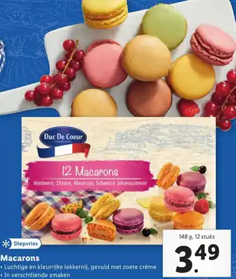 Lidl Macarons 148g aanbieding