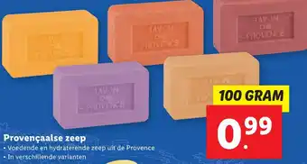 Lidl Provençaalse zeep 100g aanbieding