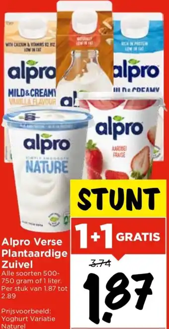 Vomar Voordeelmarkt Alpro Verse Plantaardige Zuivel aanbieding