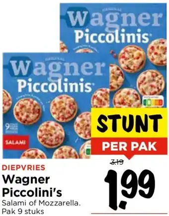 Vomar Voordeelmarkt Wagner Piccolinis aanbieding