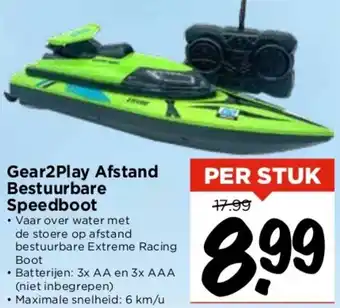 Vomar Voordeelmarkt Gear2Play Afstand Bestuurbare Speedboot aanbieding