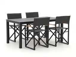 Kees Smit Bellagio Pasolini/Menzano 160cm dining tuinset 5-delig inklapbaar aanbieding