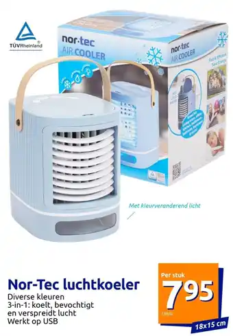 Action Nor-Tec luchtkoeler 18x15 cm aanbieding