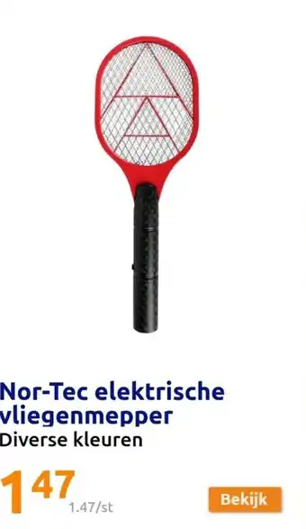 Action Nor-Tec elektrische vliegenmepper aanbieding