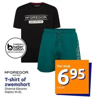Action MCGREGOR T-shirt of zwemshort aanbieding