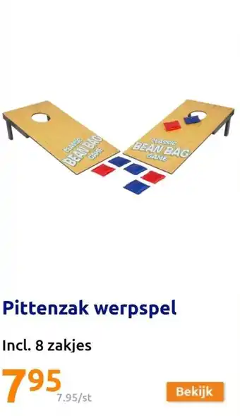 Action Pittenzak werpspel aanbieding