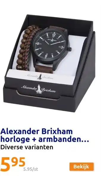 Action Alexander Brixham horloge + armbanden... aanbieding