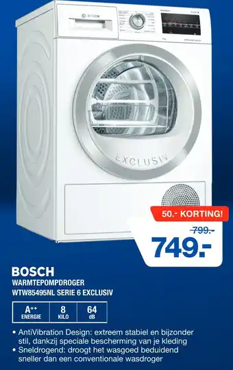 Electroworld Bosch warmtepompdroger WTW85495NL SERIE 6 aanbieding