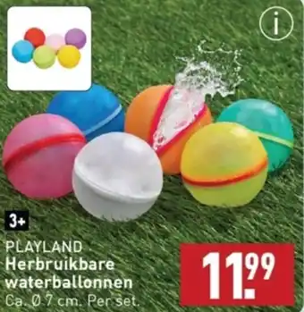 ALDI PLAYLAND Herbruikbare waterballonnen Ø7 cm aanbieding