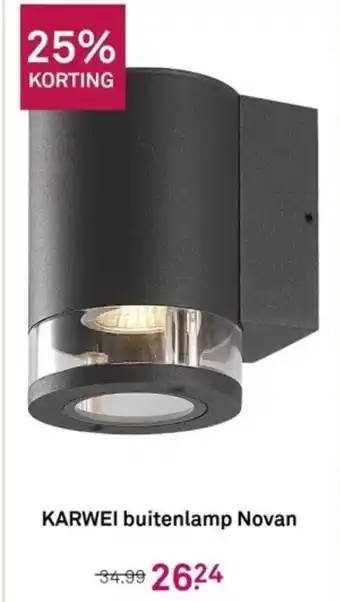Karwei Buitenlamp novan aanbieding