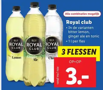 Lidl Royal club 1 Liter aanbieding