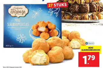 Lidl Mini Slagroomsoesjes aanbieding