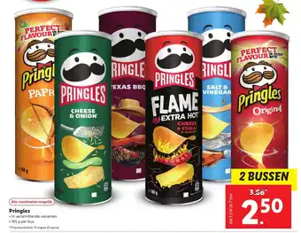 Lidl Pringles 165 Gram per bus aanbieding