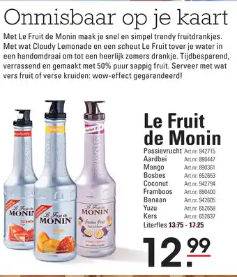 Sligro Le Fruit de Monin aanbieding