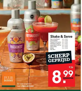 Sligro Shake & Serve aanbieding