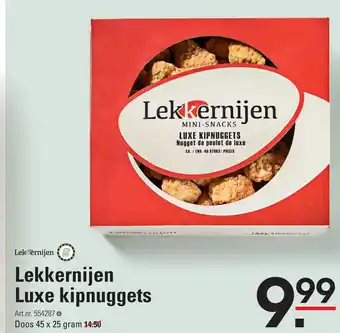 Sligro Lekkernijen Luxe kipnuggets aanbieding