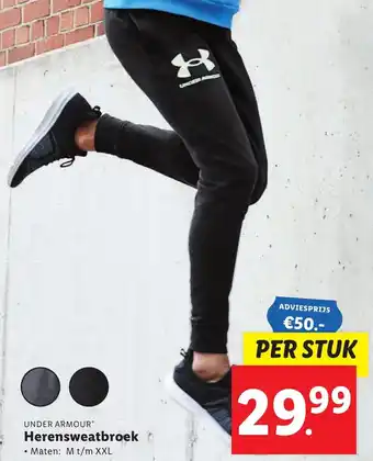 Lidl Under Armour Herensweatbroek aanbieding