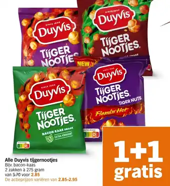 Albert Heijn Alle Duyvis tijgernootjes aanbieding