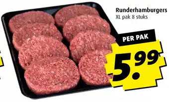 Boni Runderhamburgers aanbieding