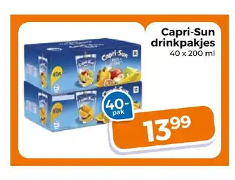 Trekpleister Capri-Sun drinkpakjes 40 x 200 ml aanbieding