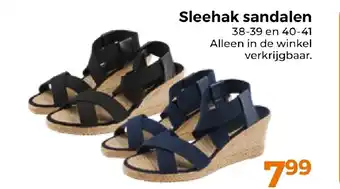 Trekpleister Sleehak sandalen aanbieding