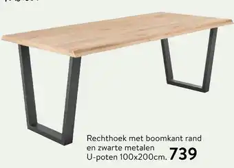 Profijt Meubel Rechthoek met boomkant rand aanbieding