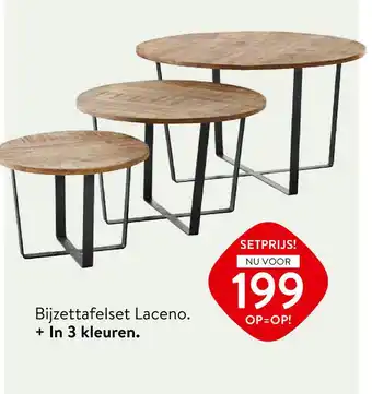 Profijt Meubel Bijzettafelset Laceno. aanbieding