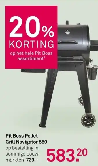 Karwei Pit Boss Pellet Grill Navigator 550 aanbieding