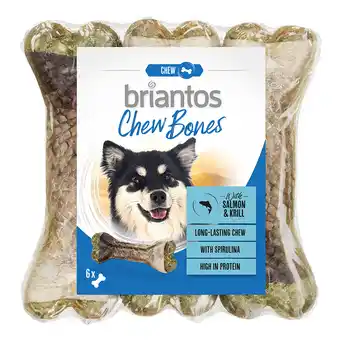 Zooplus Briantos Chew Bones Zalm & Garnalen - 12 x 12cm (660g) aanbieding