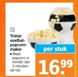 Albert Heijn Tristar voetbal- popcorn- maker aanbieding