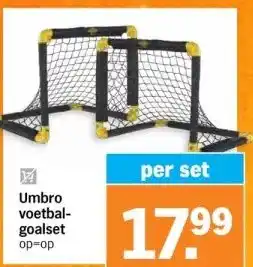Albert Heijn Umbro voetbal- goalset aanbieding