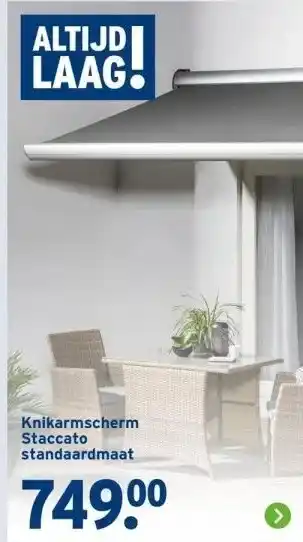 GAMMA Knikarmscherm Staccato standaardmaat aanbieding