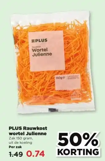 PLUS PLUS Rauwkost wortel Julienne aanbieding