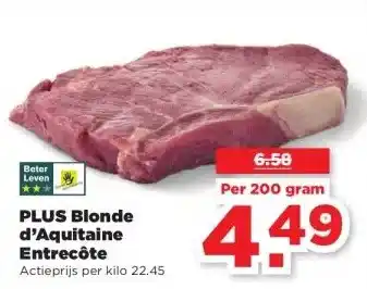 PLUS PLUS Blonde d'Aquitaine Entrecôte aanbieding