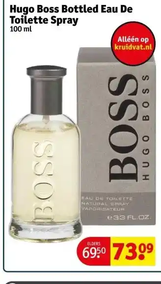 Hugo Boss Bottled Eau De Toilette Spray 100 ml aanbieding bij Kruidvat