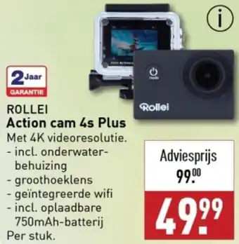 ALDI ROLLEI Action cam 4s Plus aanbieding