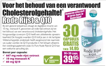 Gezond & Wel Rode Rijst&Q10 aanbieding