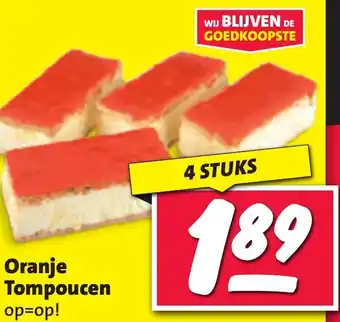 Nettorama Oranje Tompoucen aanbieding