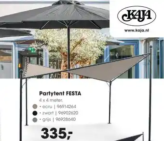 HANOS Partytent Festa 4 X 4 Meter aanbieding