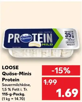 Kaufland DE LOOSE Quäse-Minis Protein aanbieding