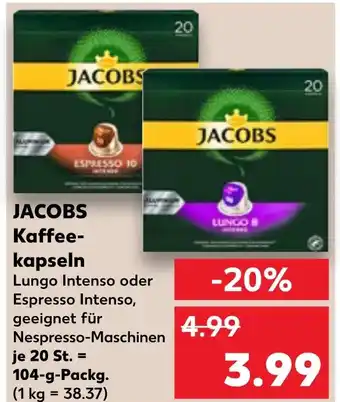 Kaufland DE JACOBS Kaffeekapseln aanbieding